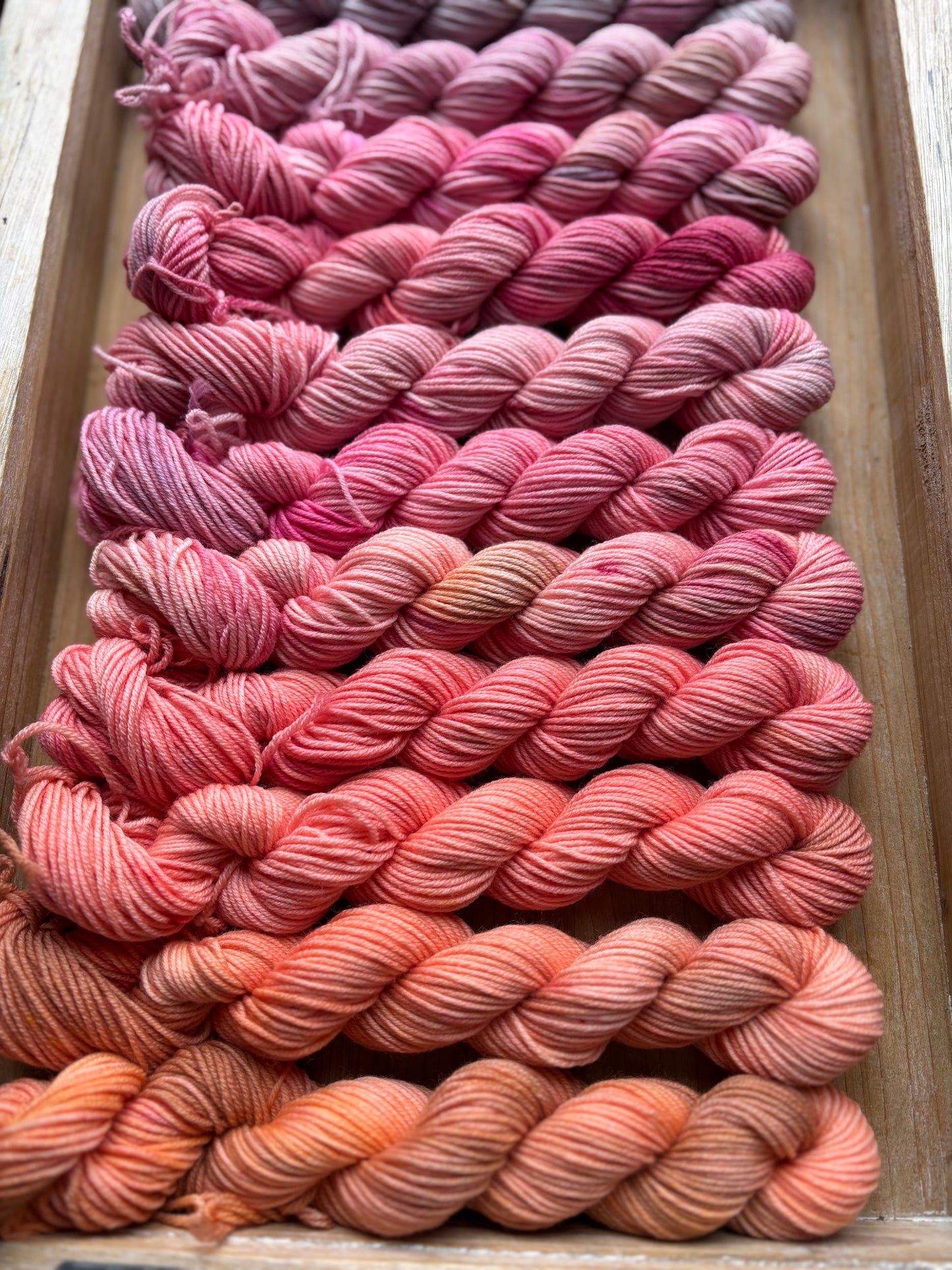 12 Skein Mini Yarn Fade - Squishy Sock Base