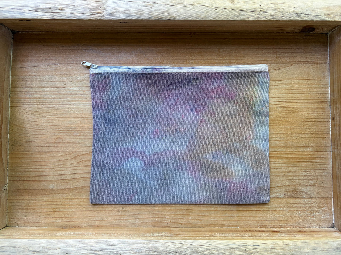 Ice Dyed Zipper Pouch