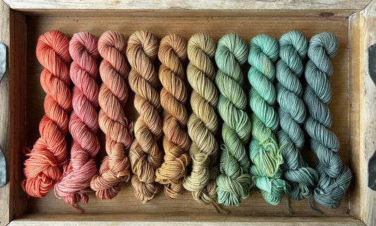 10 Skein Mini Yarn Fade - Squishy Sock Base