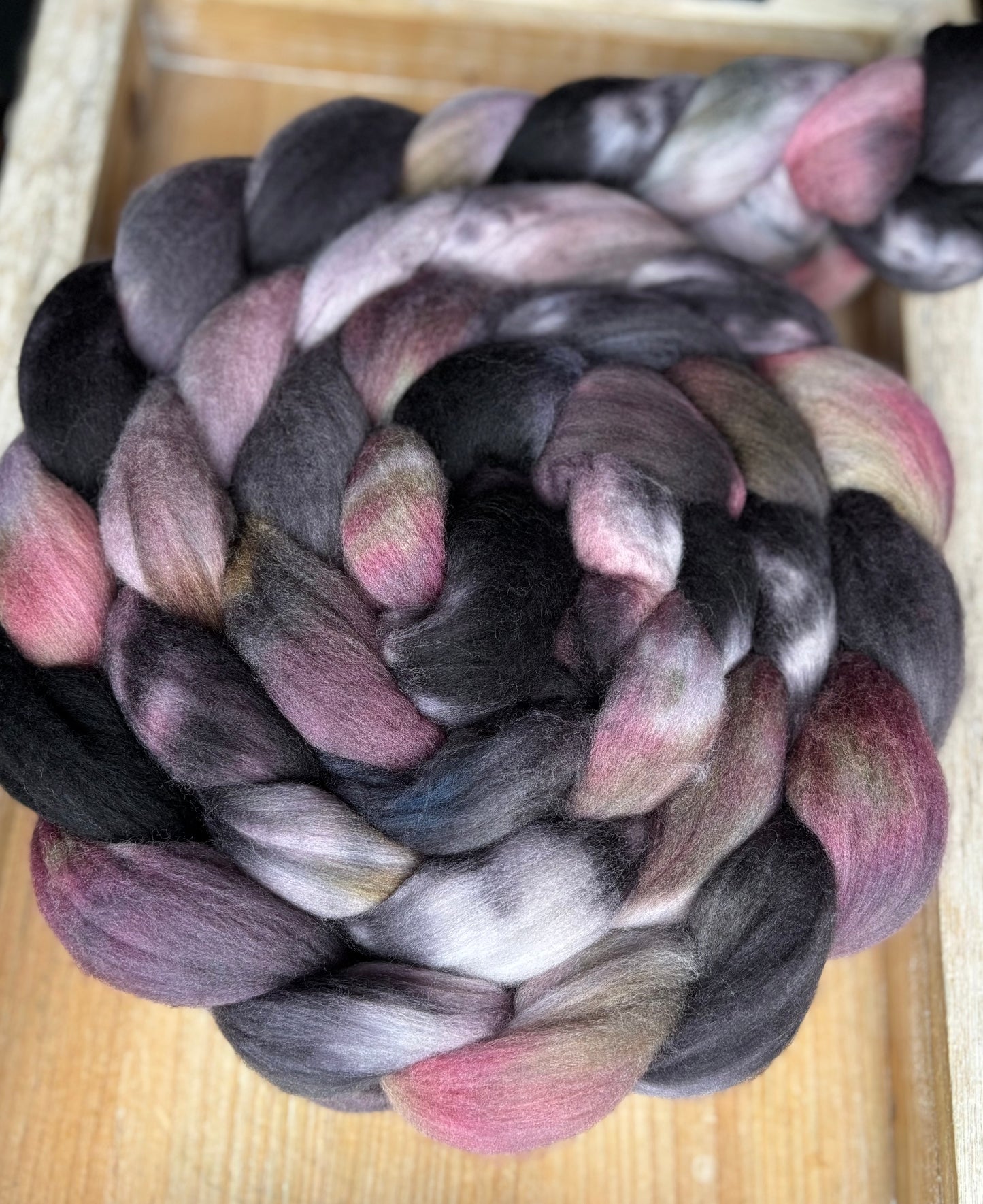 One of a Kind Batch - 100 grams of Spinning Fibre - Untreated Merino Wool 22 Micron - Hand Dyed Combed Top