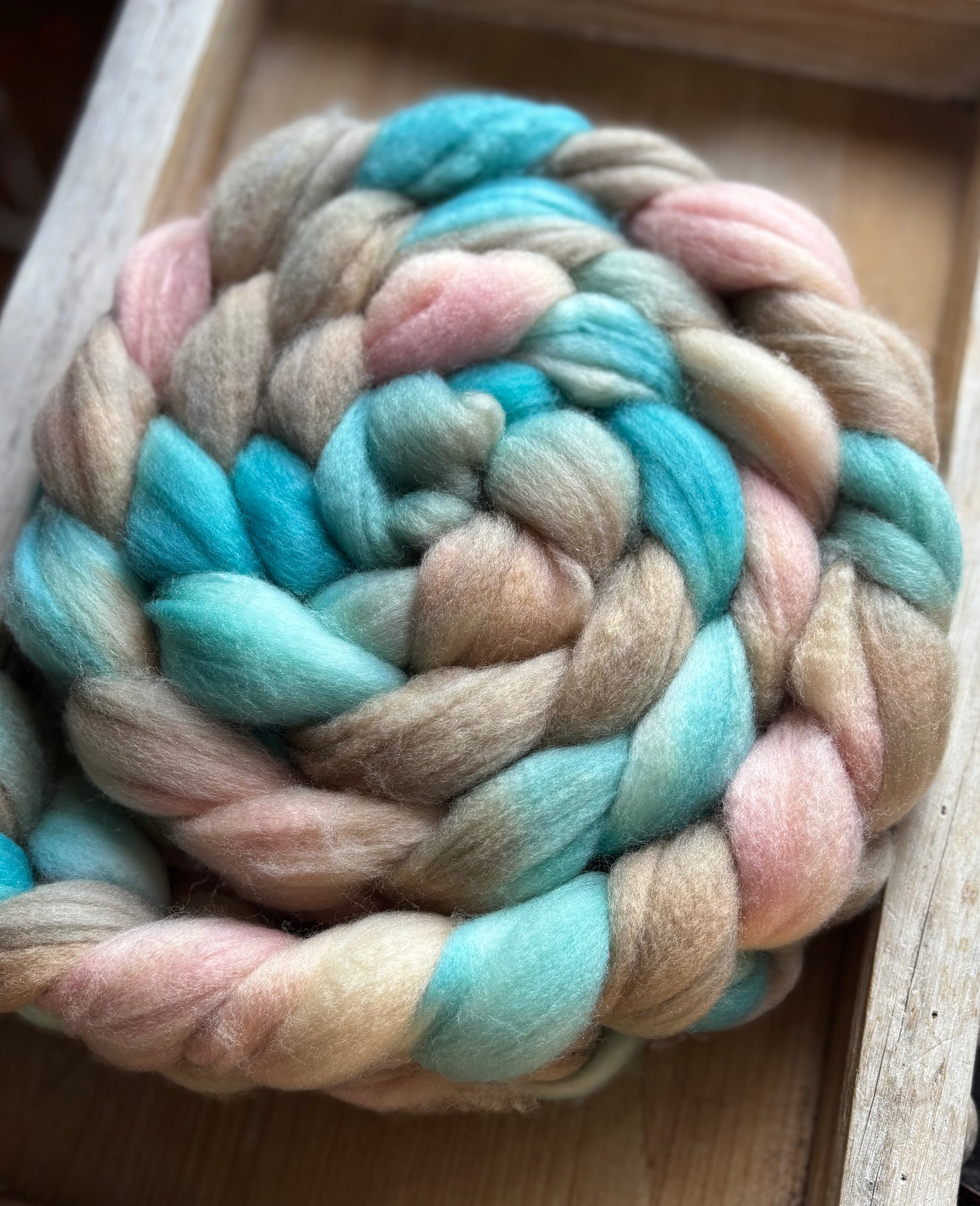 One of a Kind Batch - 100 grams of Spinning Fibre - 80% Superwash Merino Wool/ 20% Nylon - 22.5 Micron - Hand Dyed Combed Top