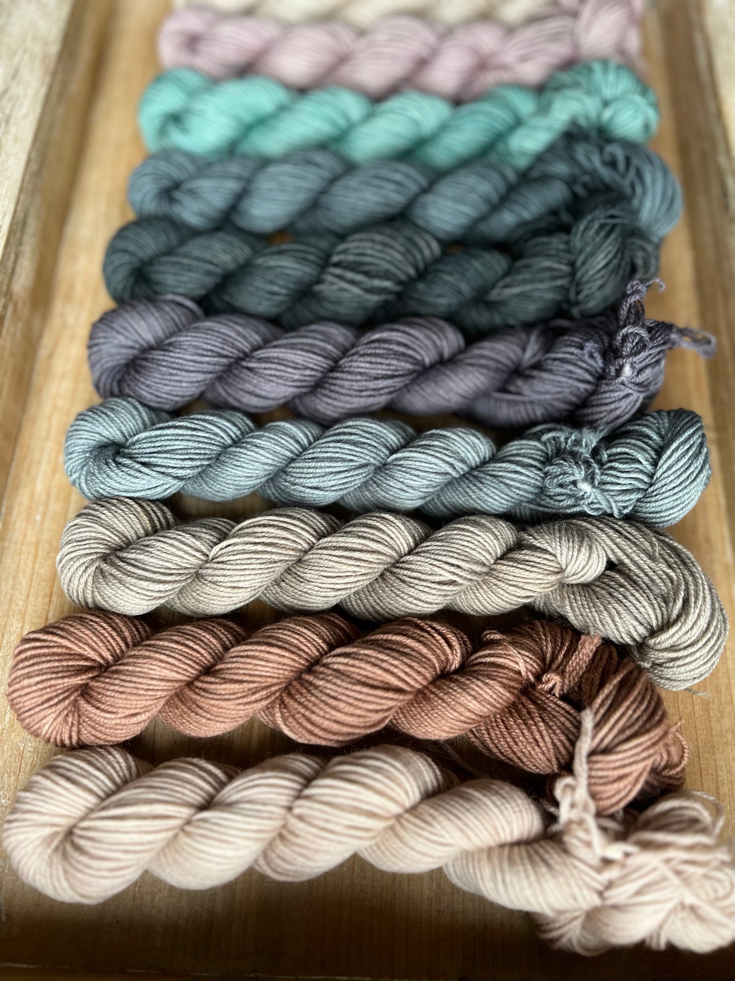 10 Skein Mini Yarn Fade - Squishy Sock Base