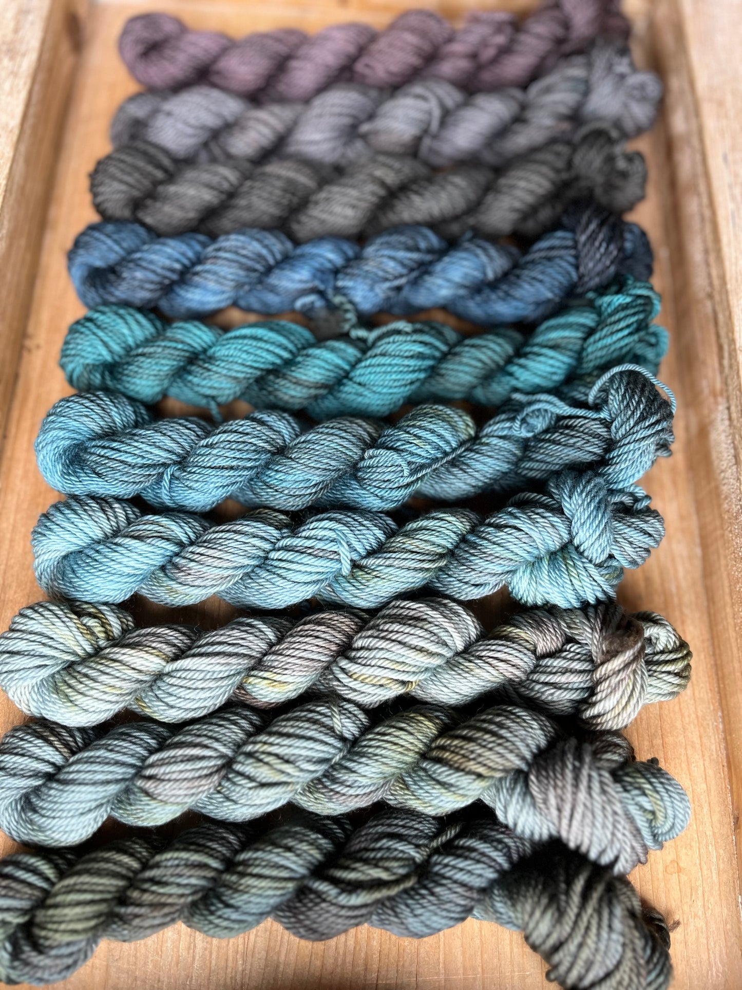 10 Skein Mini Yarn Fade - Hidden DK Base