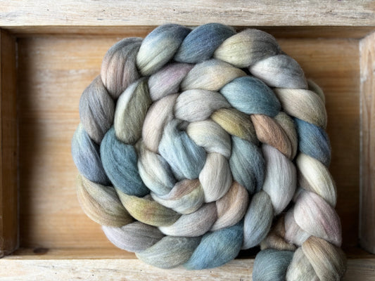 One of a Kind Batch - 100 grams of Spinning Fibre - Untreated Merino Wool 22 Micron - Hand Dyed Combed Top