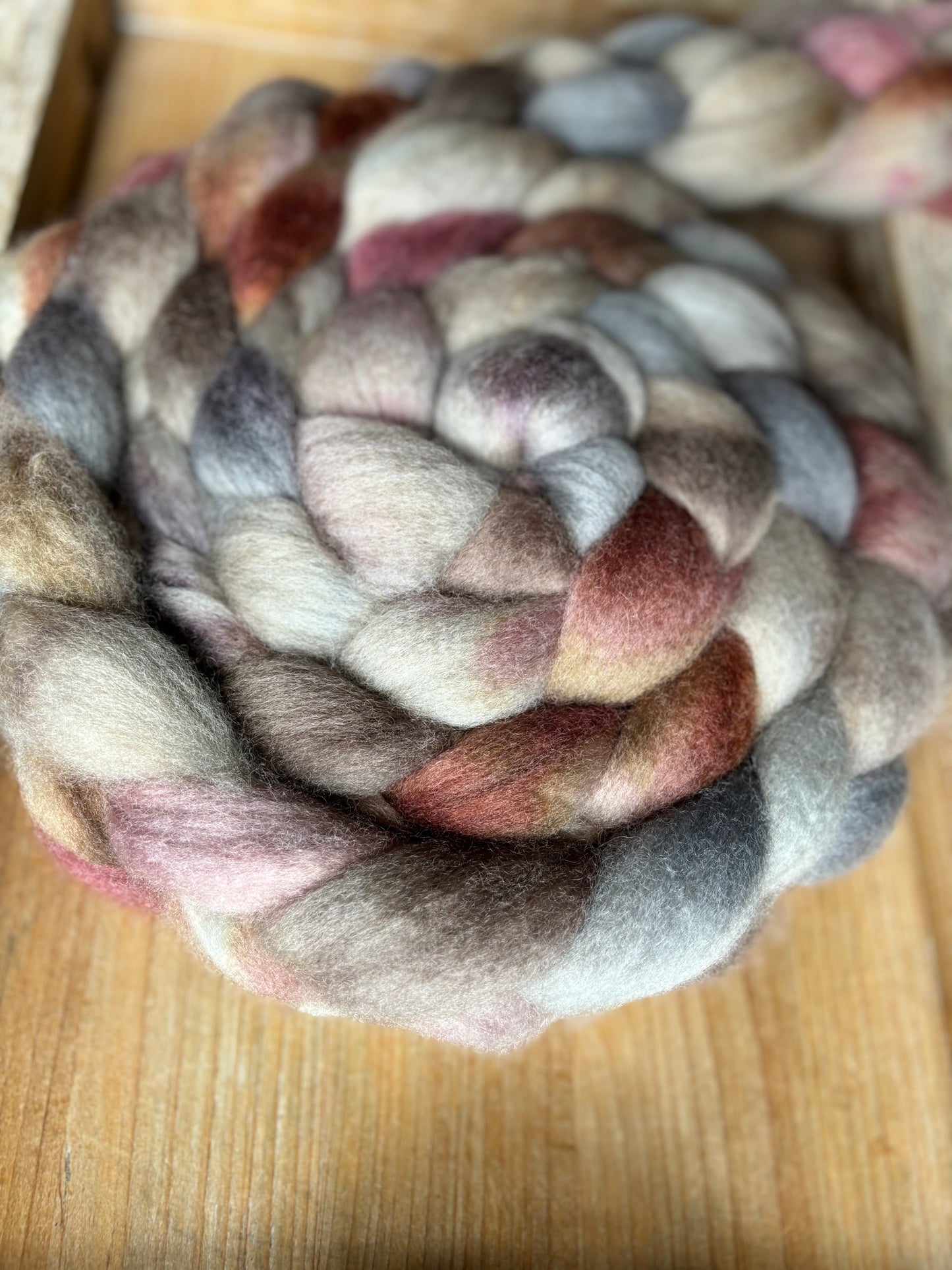 One of a Kind Batch - 100 grams of Spinning Fibre - Bluefaced Leicester Wool - 26 Micron - Hand Dyed Combed Top