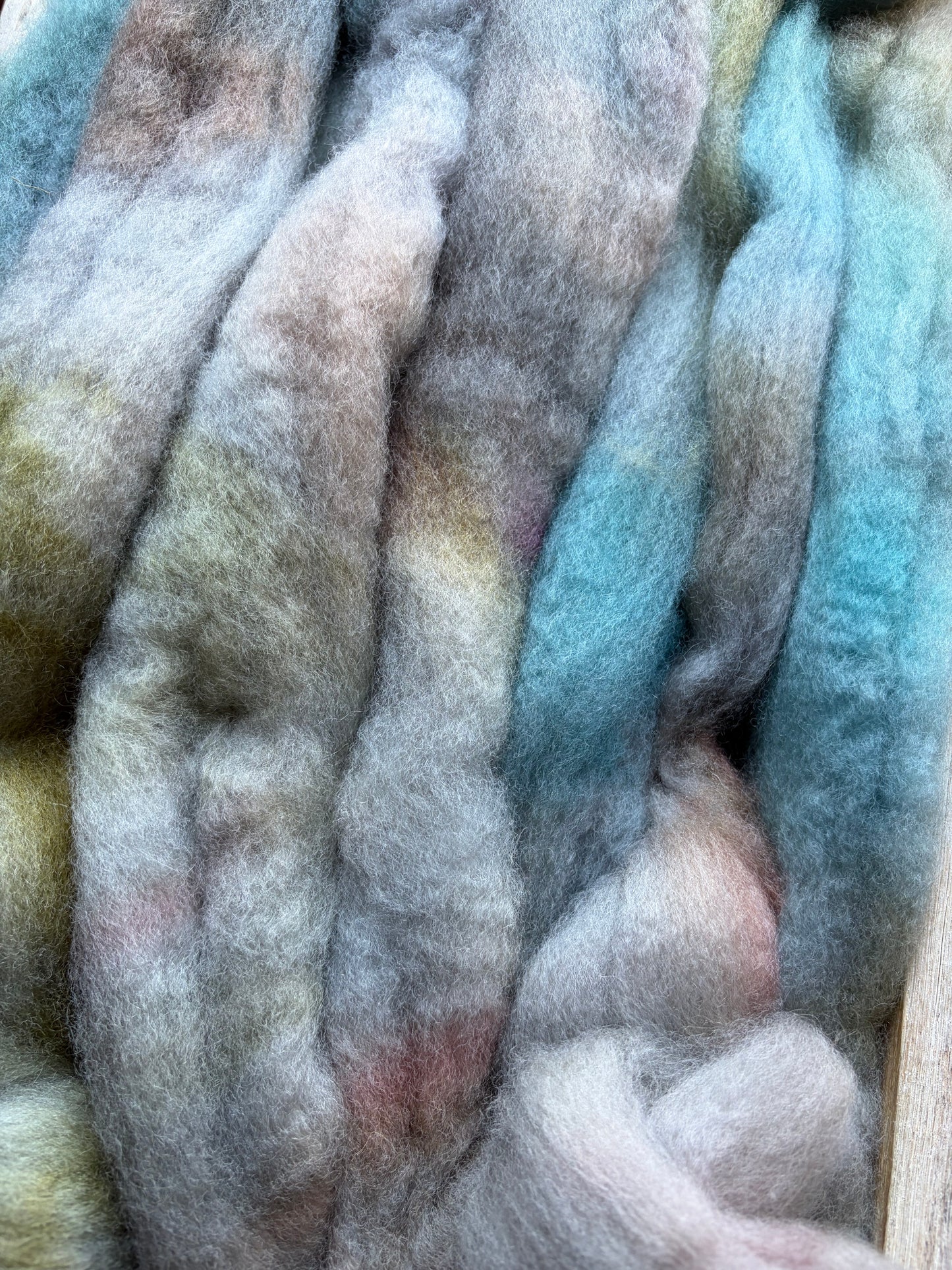 Bluefaced Leicester Wool - 26 Micron - One of a Kind Batch - 100 grams of Spinning Fibre - Hand Dyed Combed Top