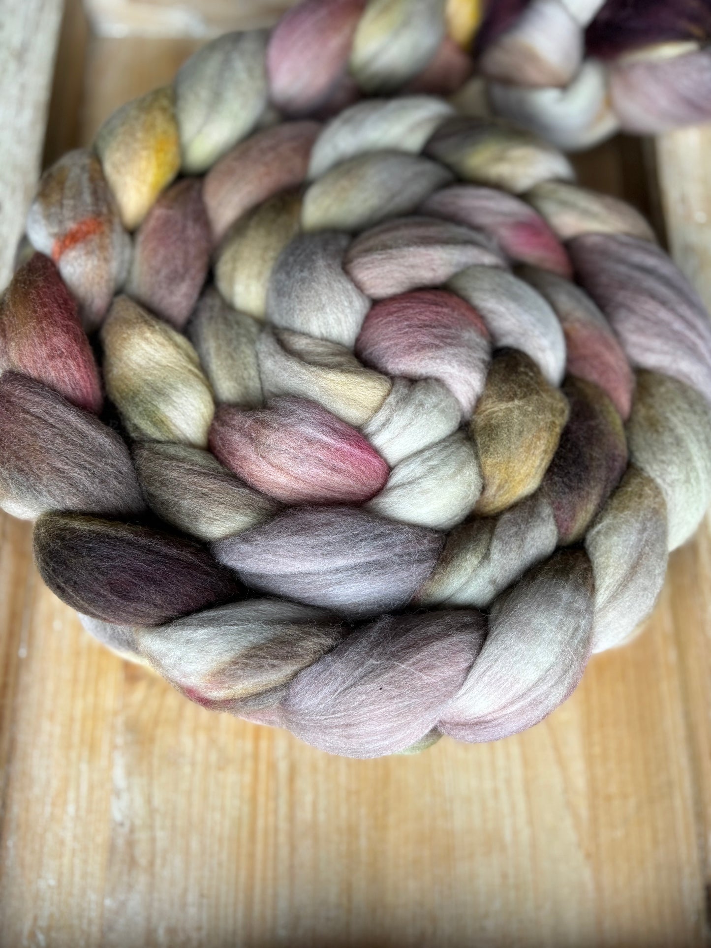 One of a Kind Batch - 100 grams of Spinning Fibre - Untreated Merino Wool 22 Micron - Hand Dyed Combed Top