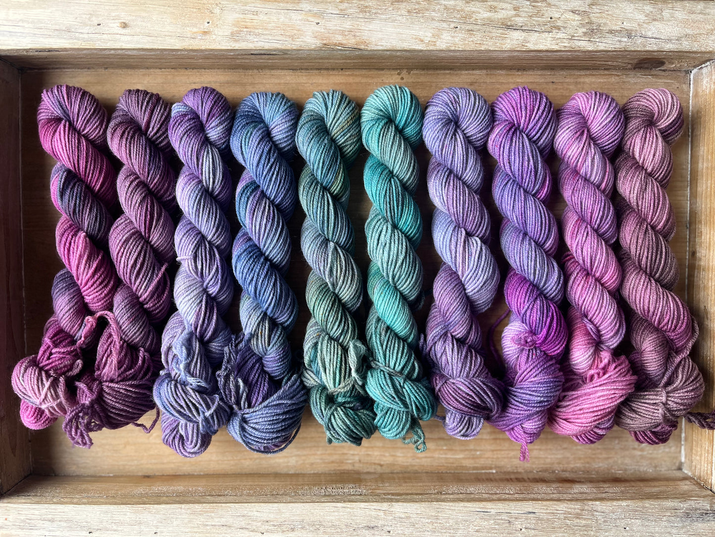 10 Skein Mini Yarn Fade - Squishy Sock Base