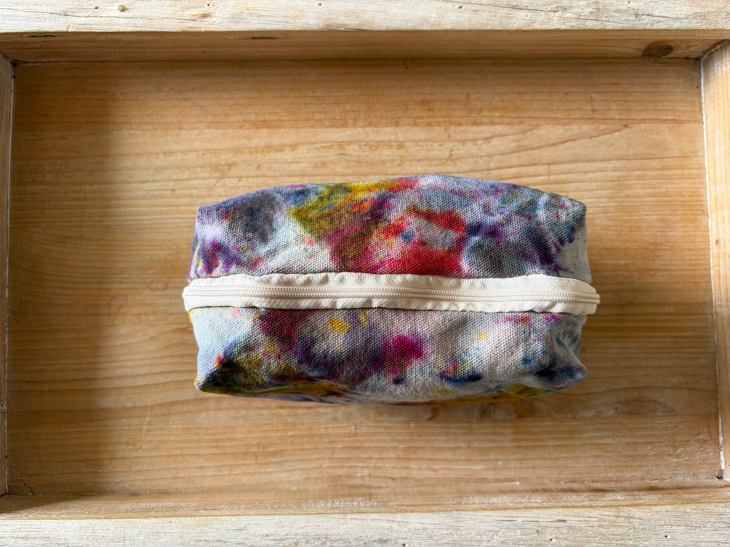 Ice Dyed Zipper Pouch