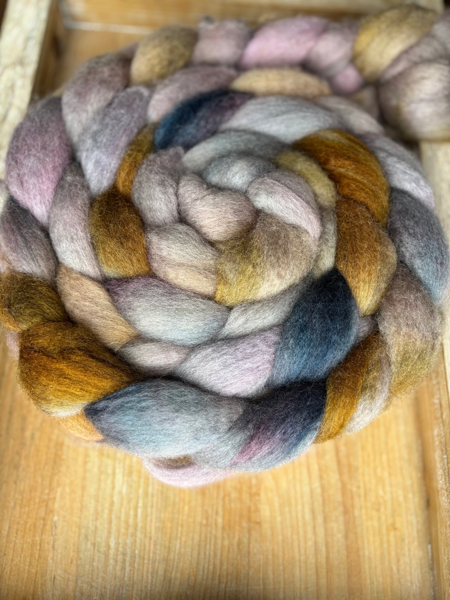 One of a Kind Batch - 100 grams of Spinning Fibre - Bluefaced Leicester Wool - 26 Micron - Hand Dyed Combed Top
