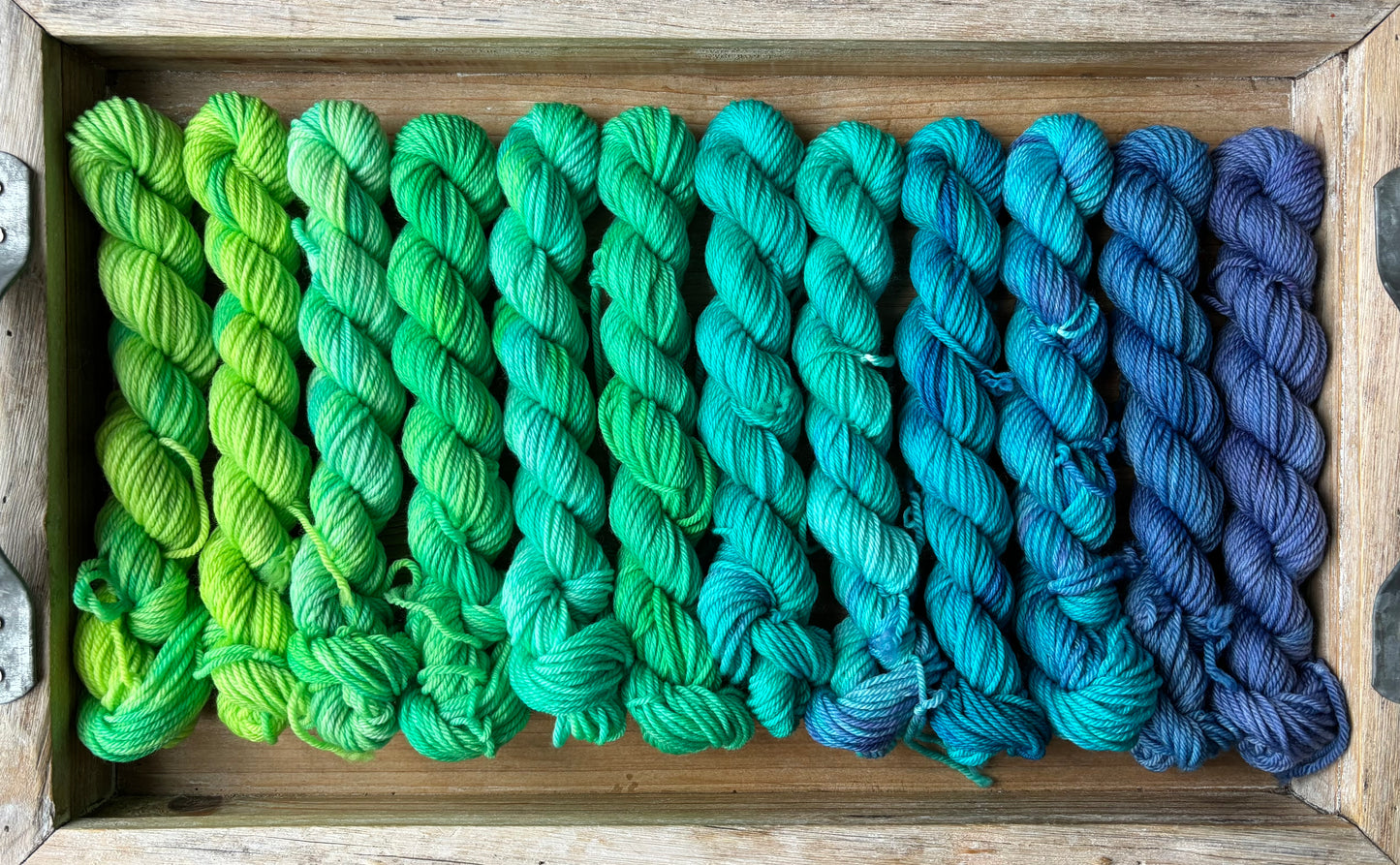 24 Skein Mini Yarn Fade - Hidden DK Base
