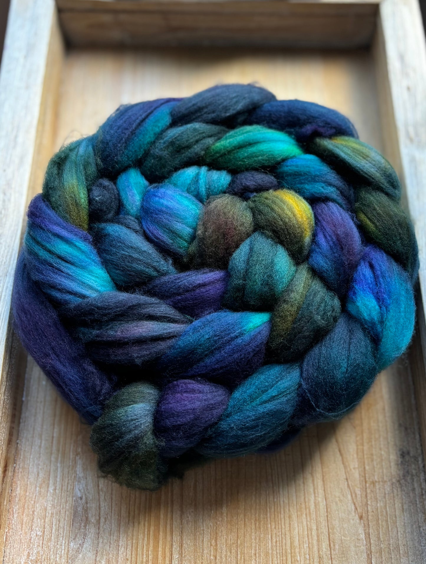 One of a Kind Batch - 100 grams of Spinning Fibre - Superwash Merino Wool 22 Micron - Hand Dyed Combed Top