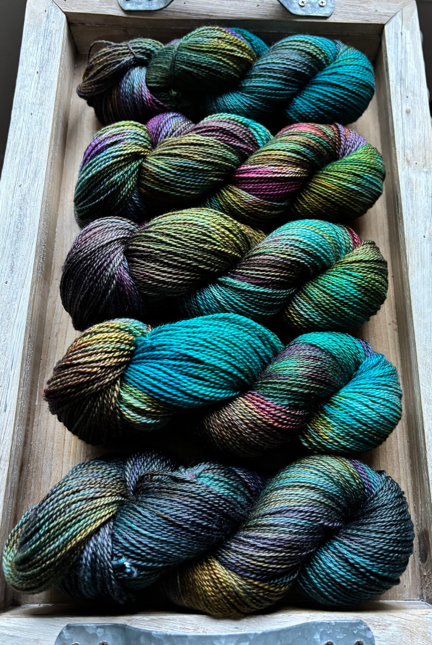 5 Skein Fade on Luxe Sock Base