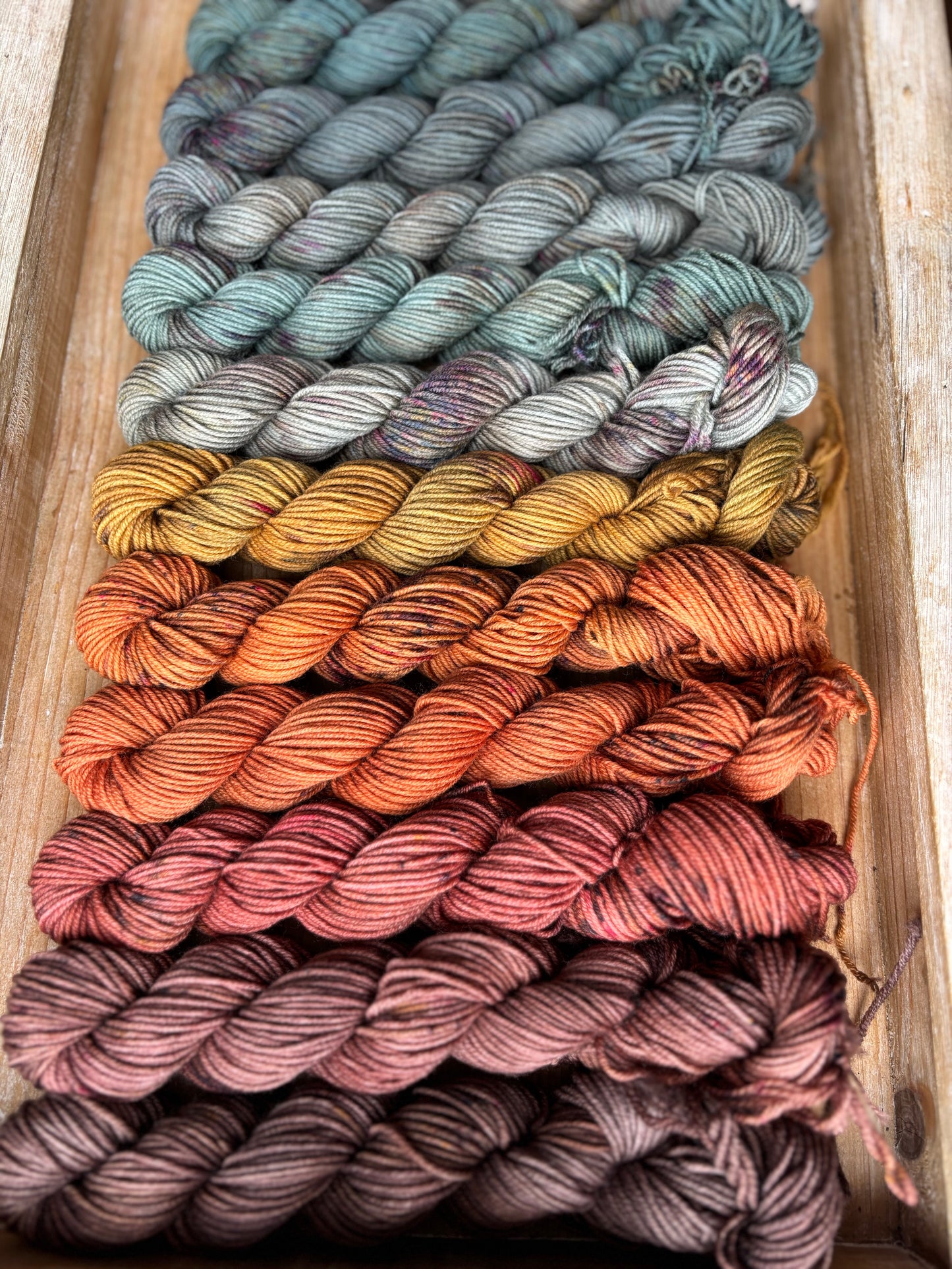 12 Skein Mini Yarn Fade - Squishy Sock Base