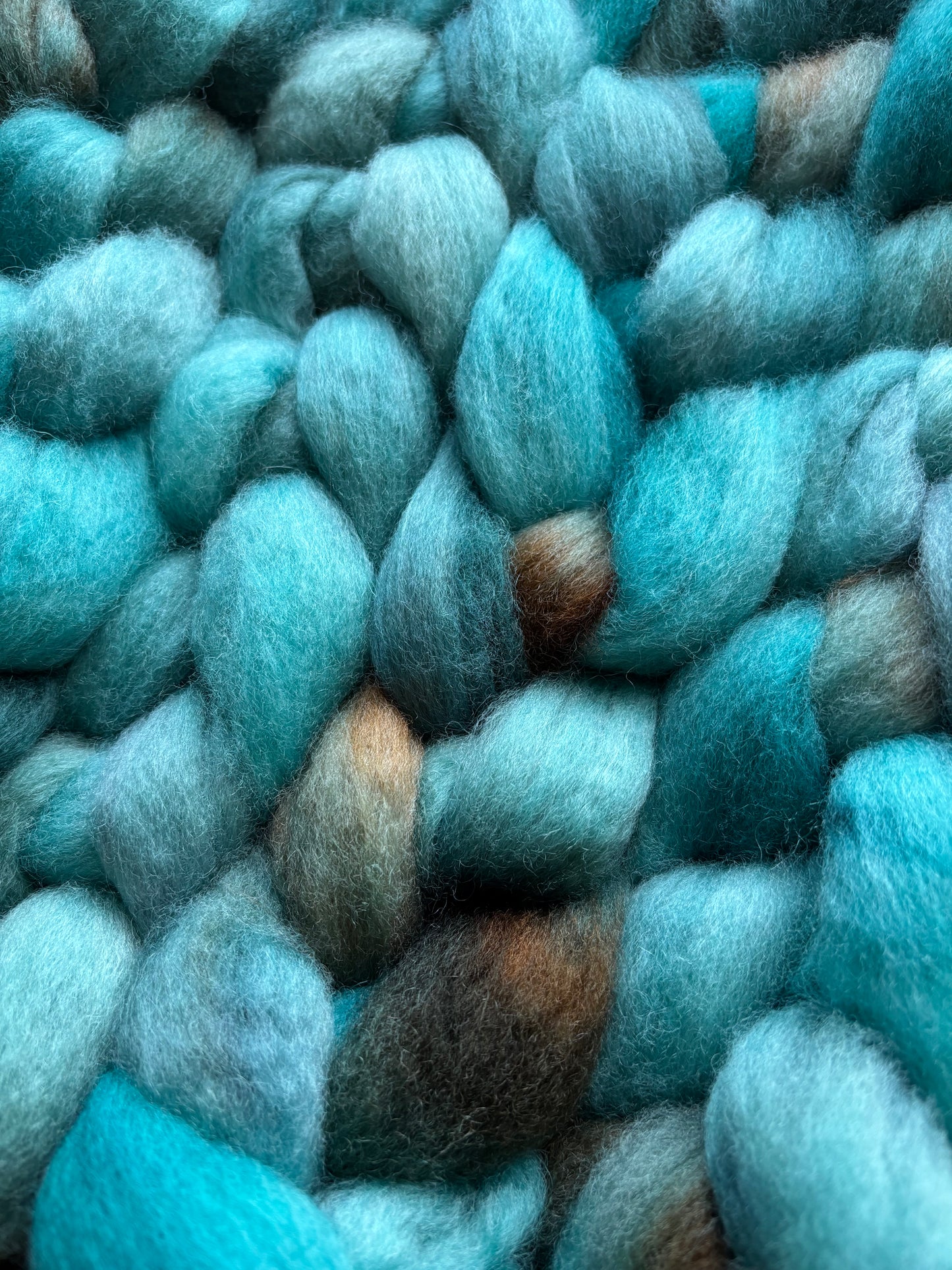 One of a Kind Batch - 100 grams of Spinning Fibre - Bluefaced Leicester Wool - 26 Micron - Hand Dyed Combed Top