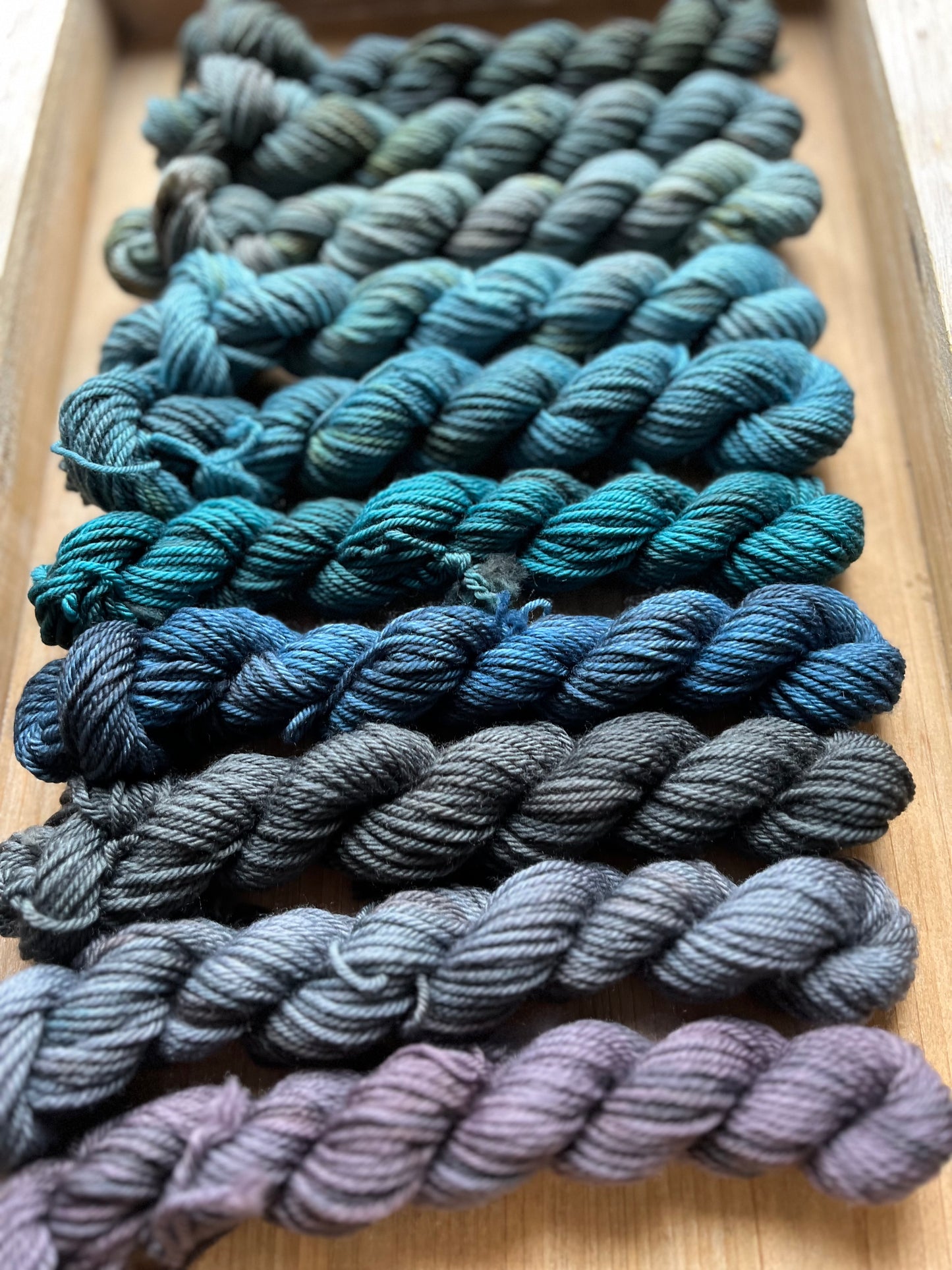 10 Skein Mini Yarn Fade - Hidden DK Base