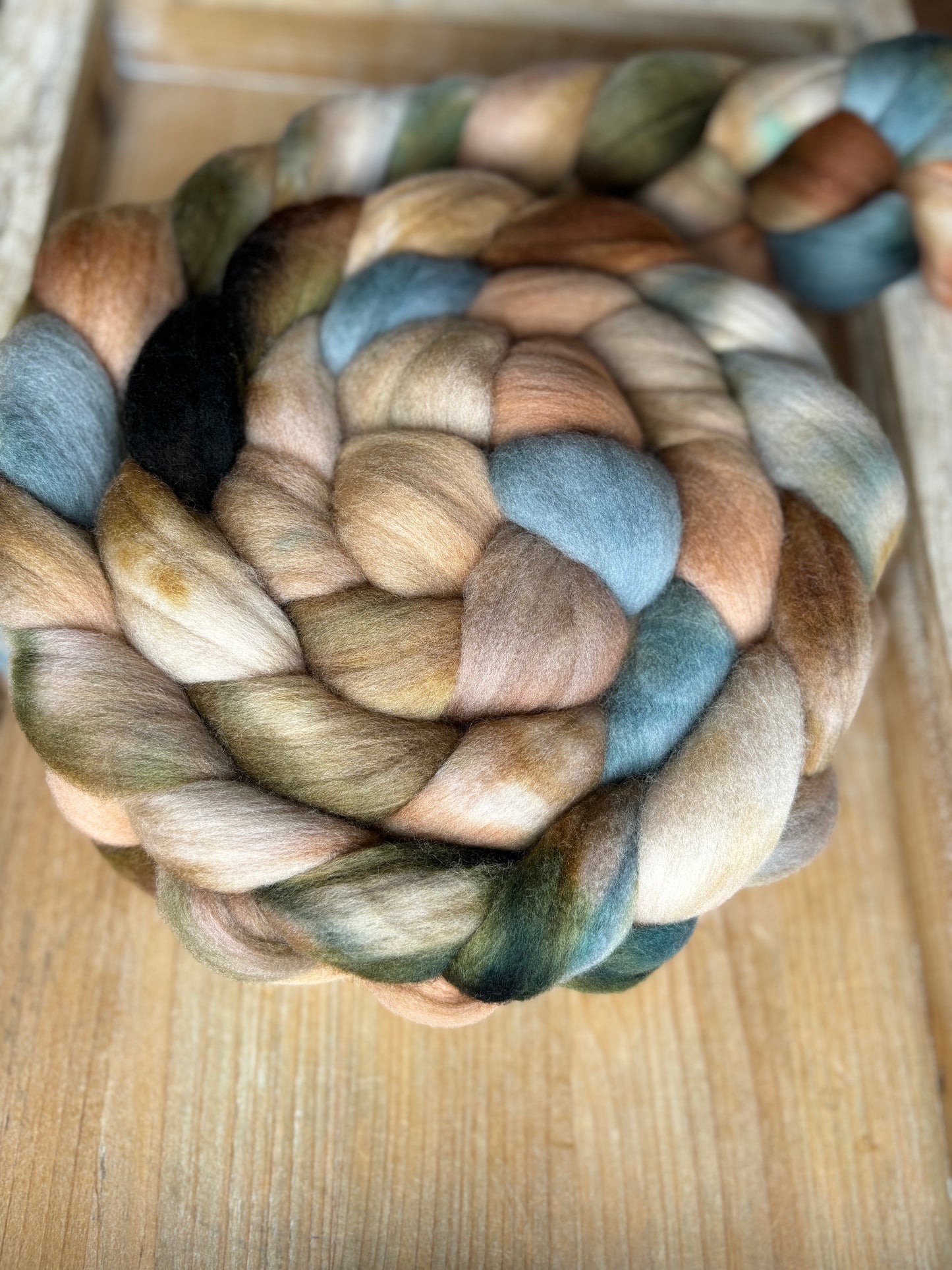 One of a Kind Batch - 100 grams of Spinning Fibre - Untreated Merino Wool 22 Micron - Hand Dyed Combed Top