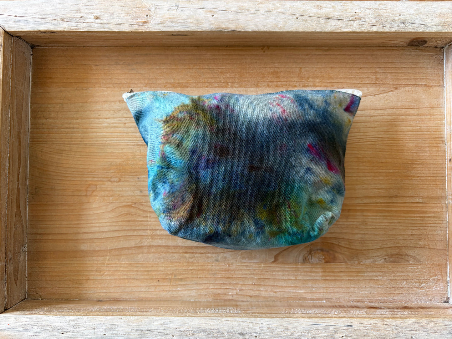 Ice Dyed Zipper Pouch