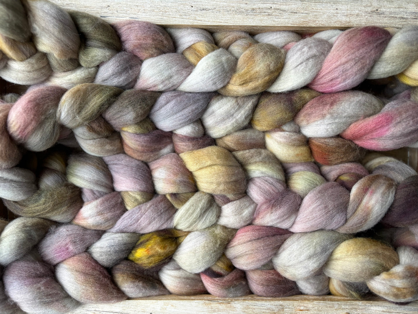 One of a Kind Batch - 100 grams of Spinning Fibre - Untreated Merino Wool 22 Micron - Hand Dyed Combed Top