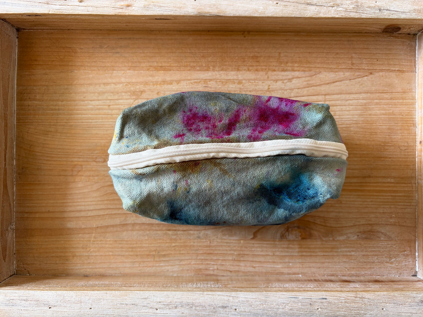 Ice Dyed Zipper Pouch