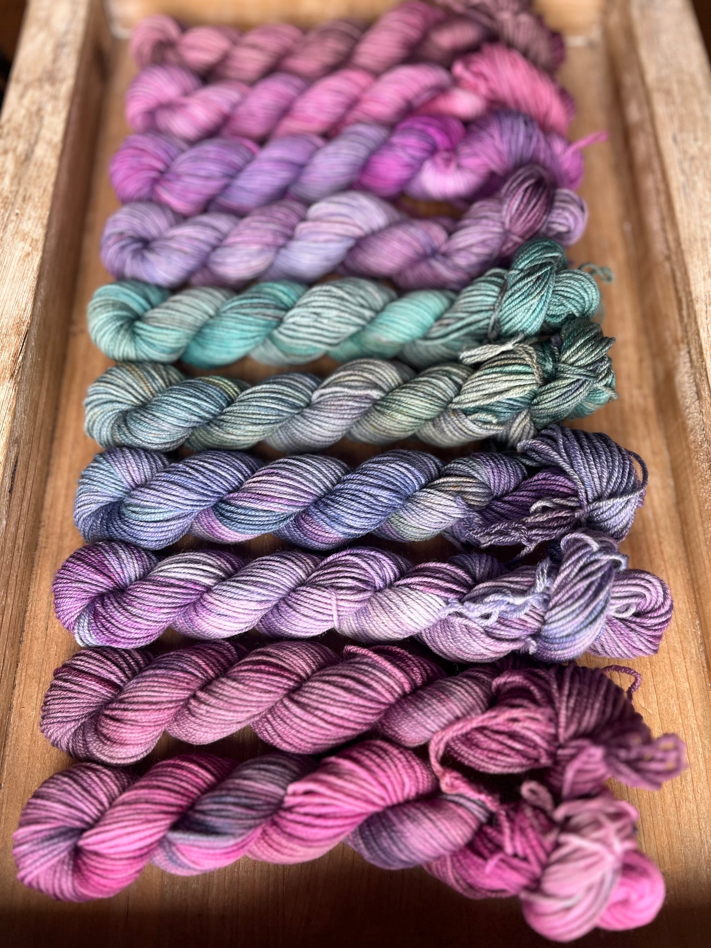 10 Skein Mini Yarn Fade - Squishy Sock Base