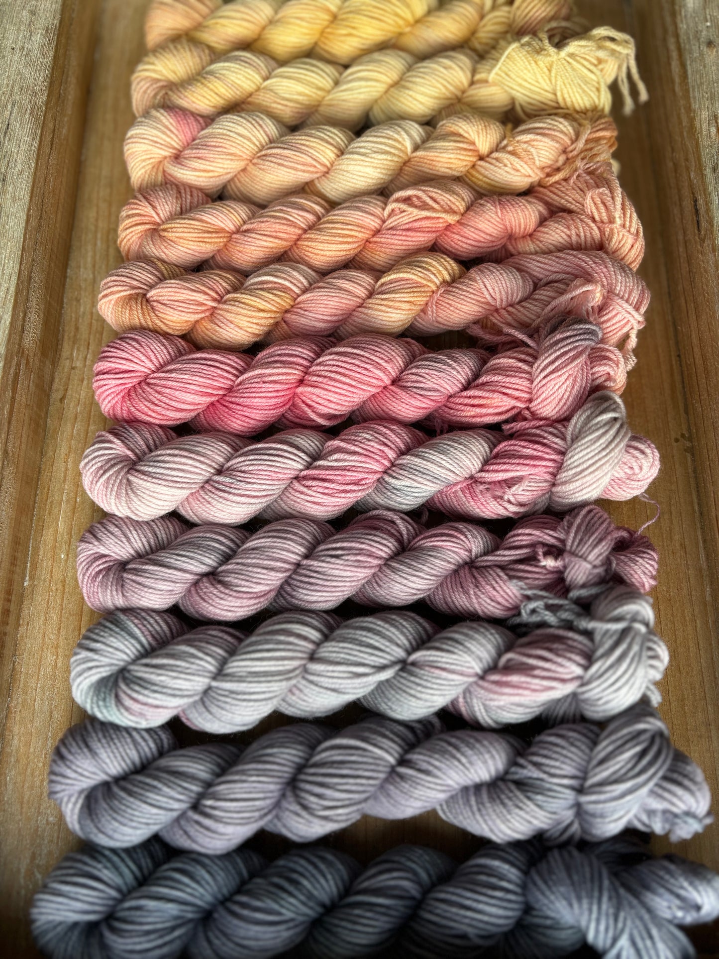 24 Skein Mini Yarn Fade - Squishy Sock Base