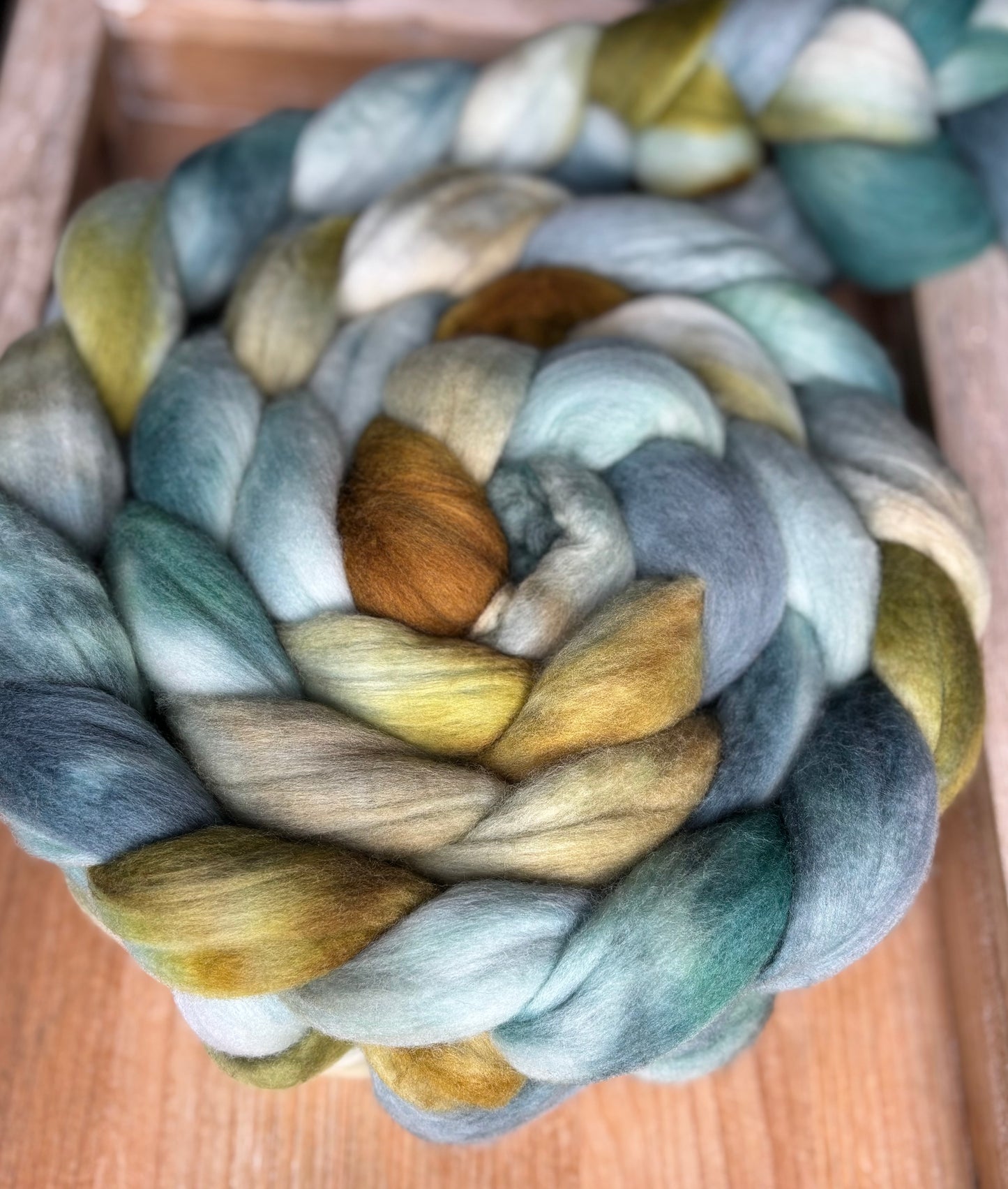 One of a Kind Batch - 100 grams of Spinning Fibre - Untreated Merino Wool 22 Micron - Hand Dyed Combed Top