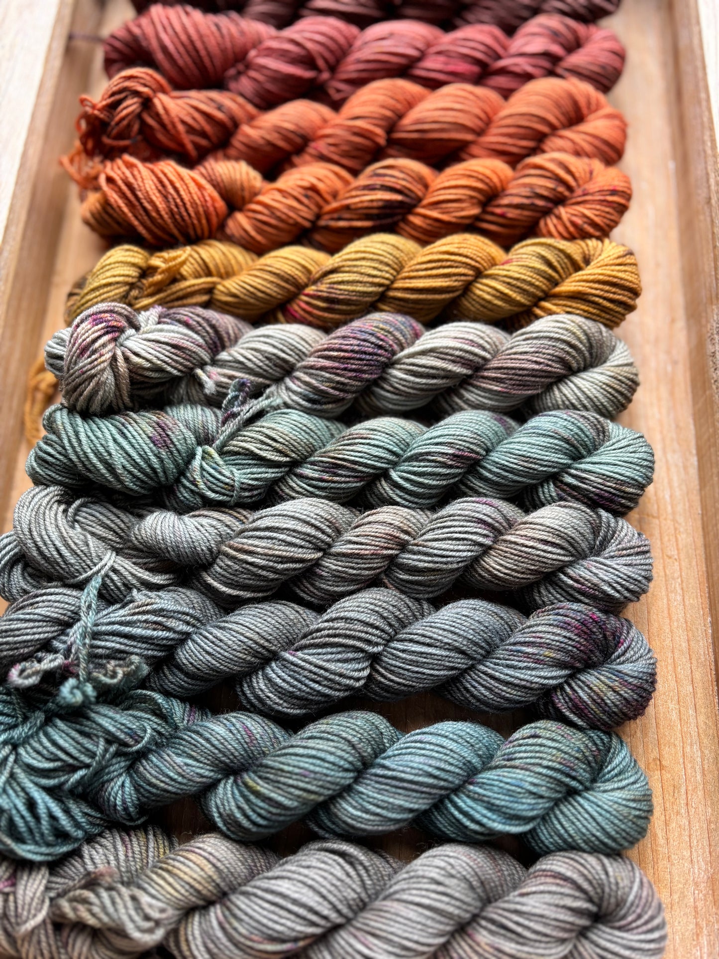 12 Skein Mini Yarn Fade - Squishy Sock Base