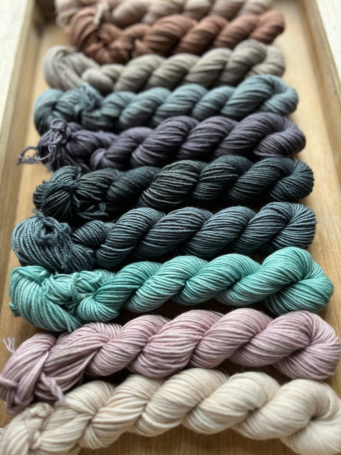 10 Skein Mini Yarn Fade - Squishy Sock Base