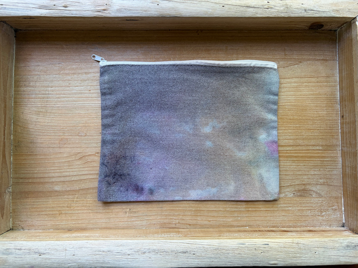 Ice Dyed Zipper Pouch