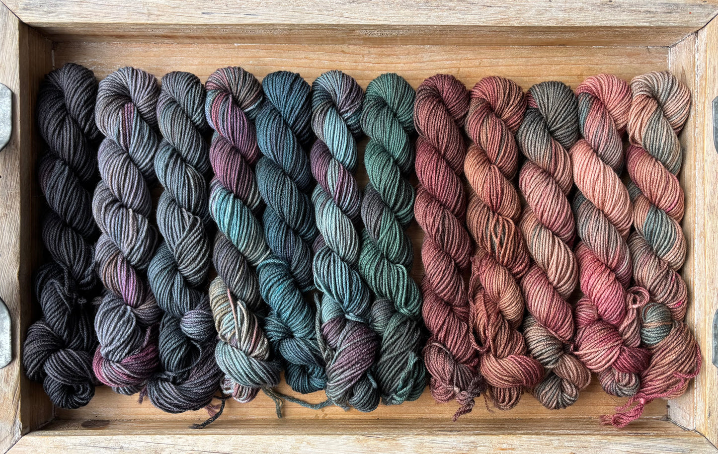 12 Skein Mini Yarn Fade - Squishy Sock Base