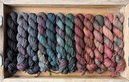 12 Skein Mini Yarn Fade - Squishy Sock Base