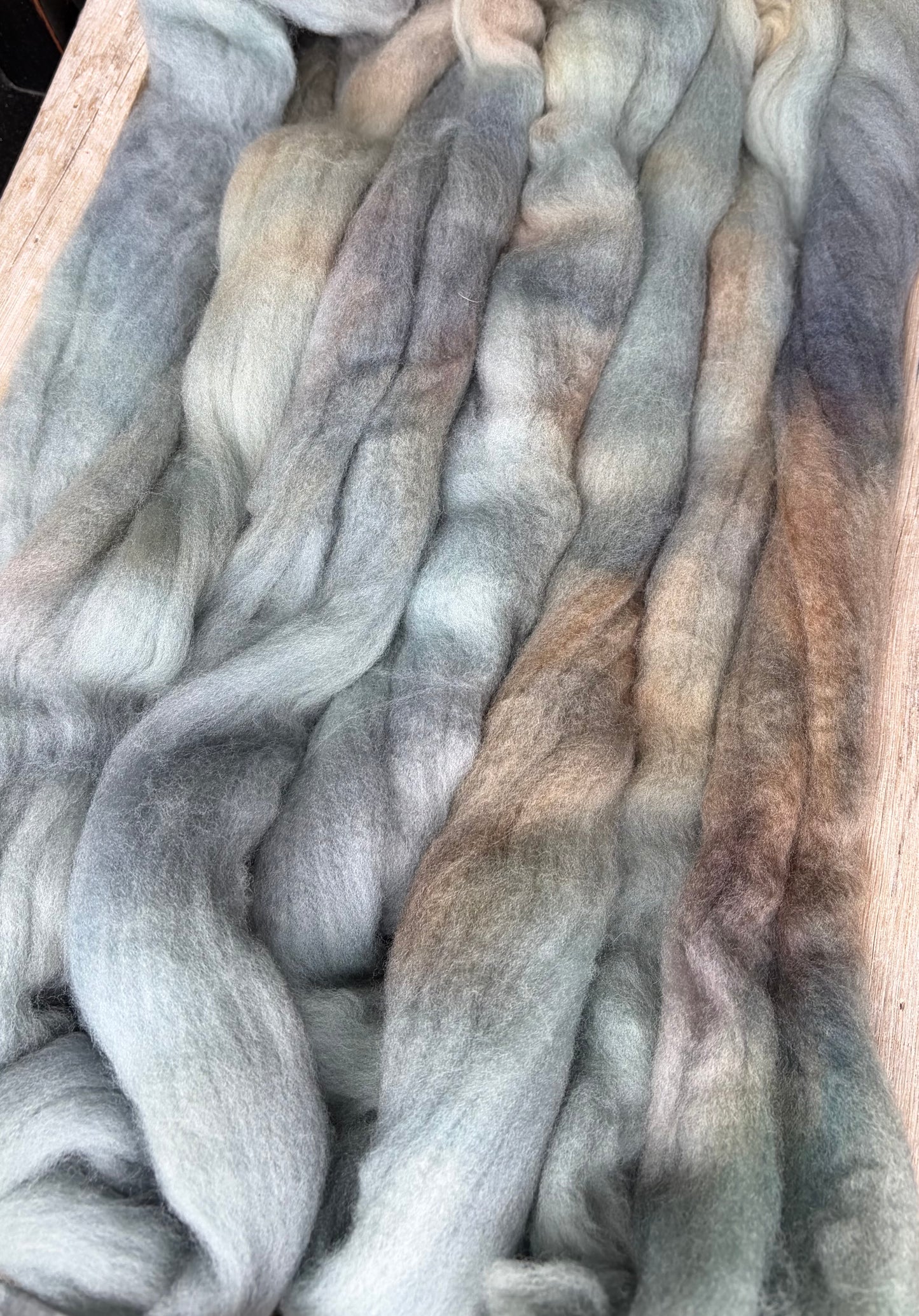 Targhee - 23 Micron - One of a Kind Batch - 100 grams of Spinning Fibre - Hand Dyed Combed Top