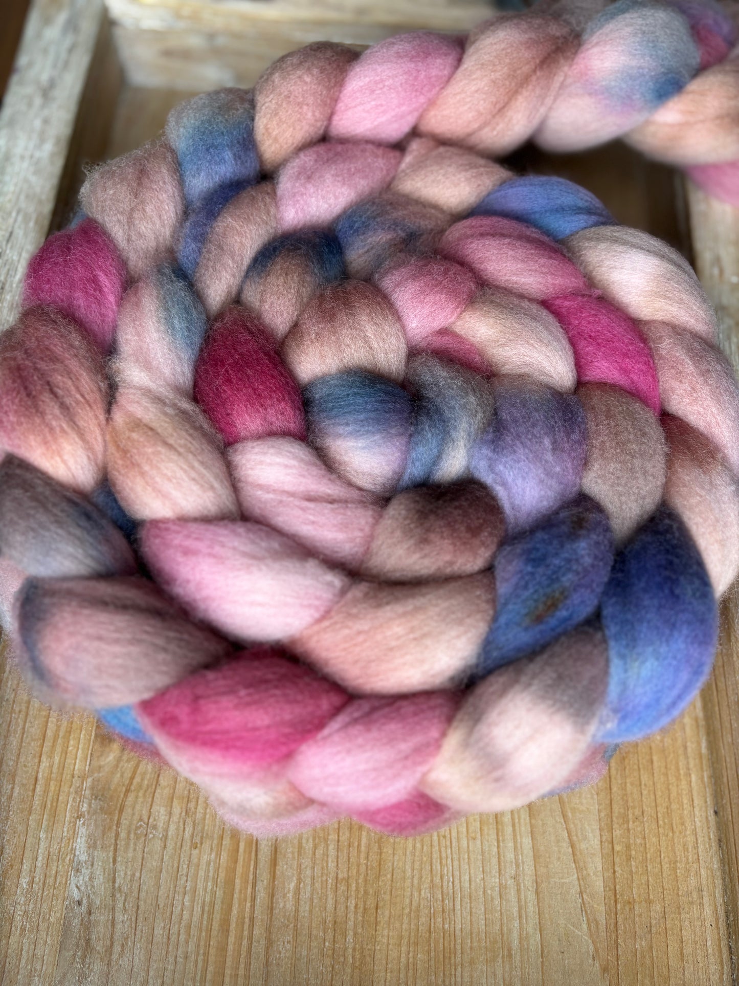 One of a Kind Batch - 100 grams of Spinning Fibre - 100% Polwarth - 22 Micron - Hand Dyed Combed Top