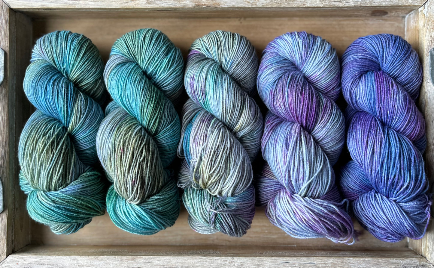 5 Skein Fade on Squishy Sock Base