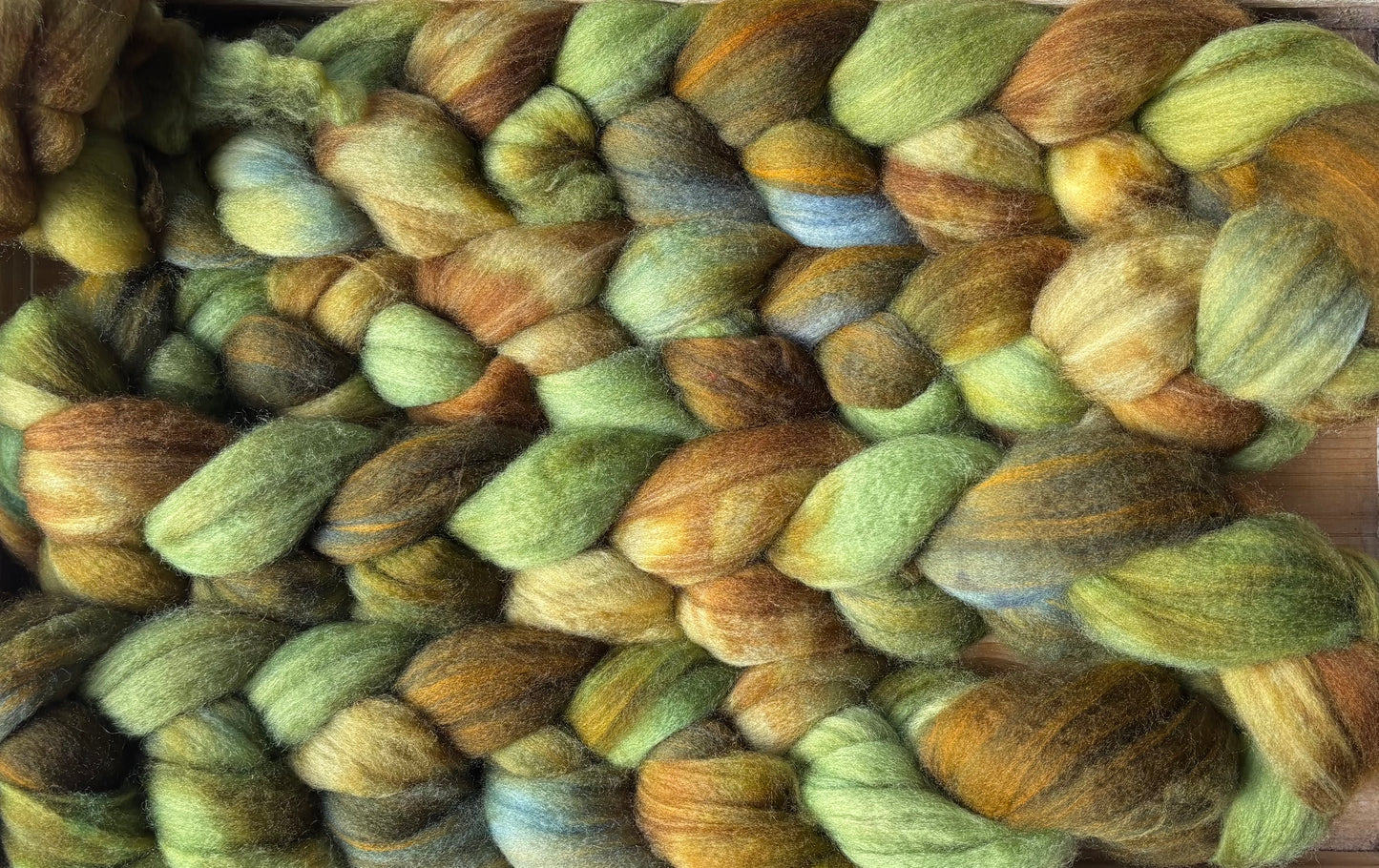 One of a Kind Batch - 100 grams of Spinning Fibre - 80% Superwash Merino Wool/ 20% Nylon - 22.5 Micron - Hand Dyed Combed Top