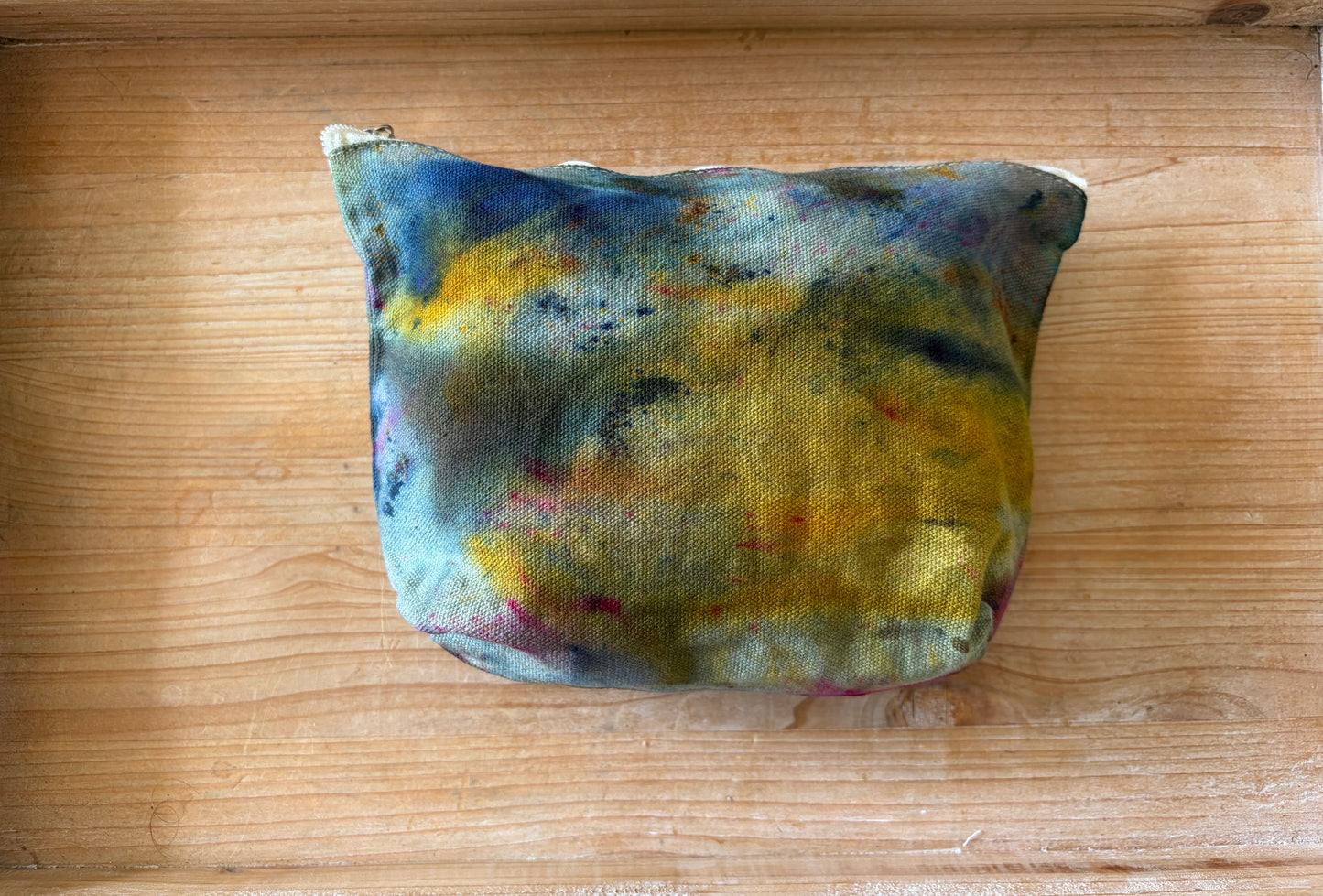 Ice Dyed Zipper Pouch