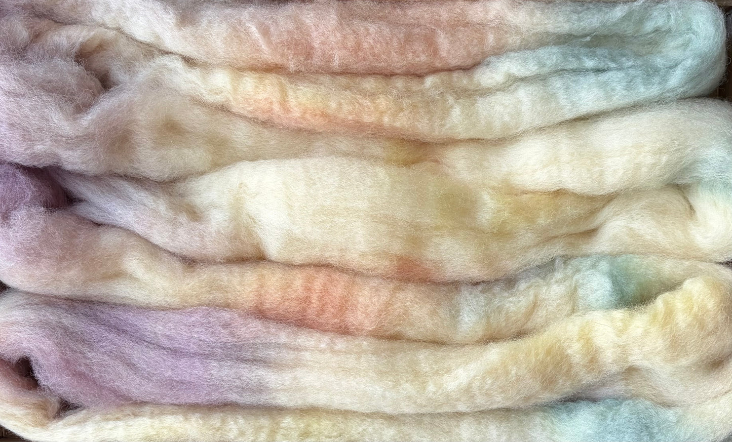 Bluefaced Leicester Wool - 26 Micron - One of a Kind Batch - 100 grams of Spinning Fibre - Hand Dyed Combed Top