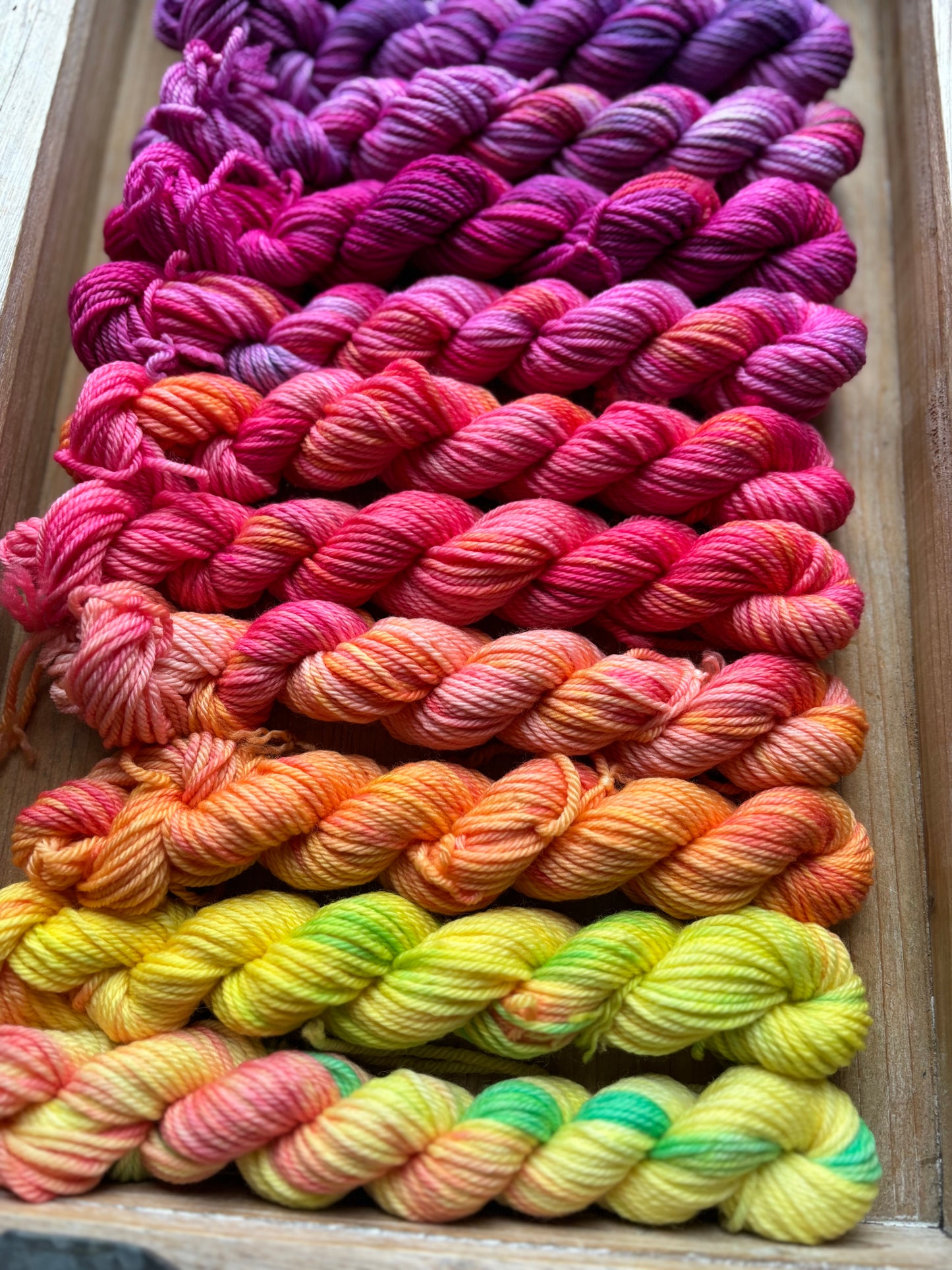 24 Skein Mini Yarn Fade - Hidden DK Base