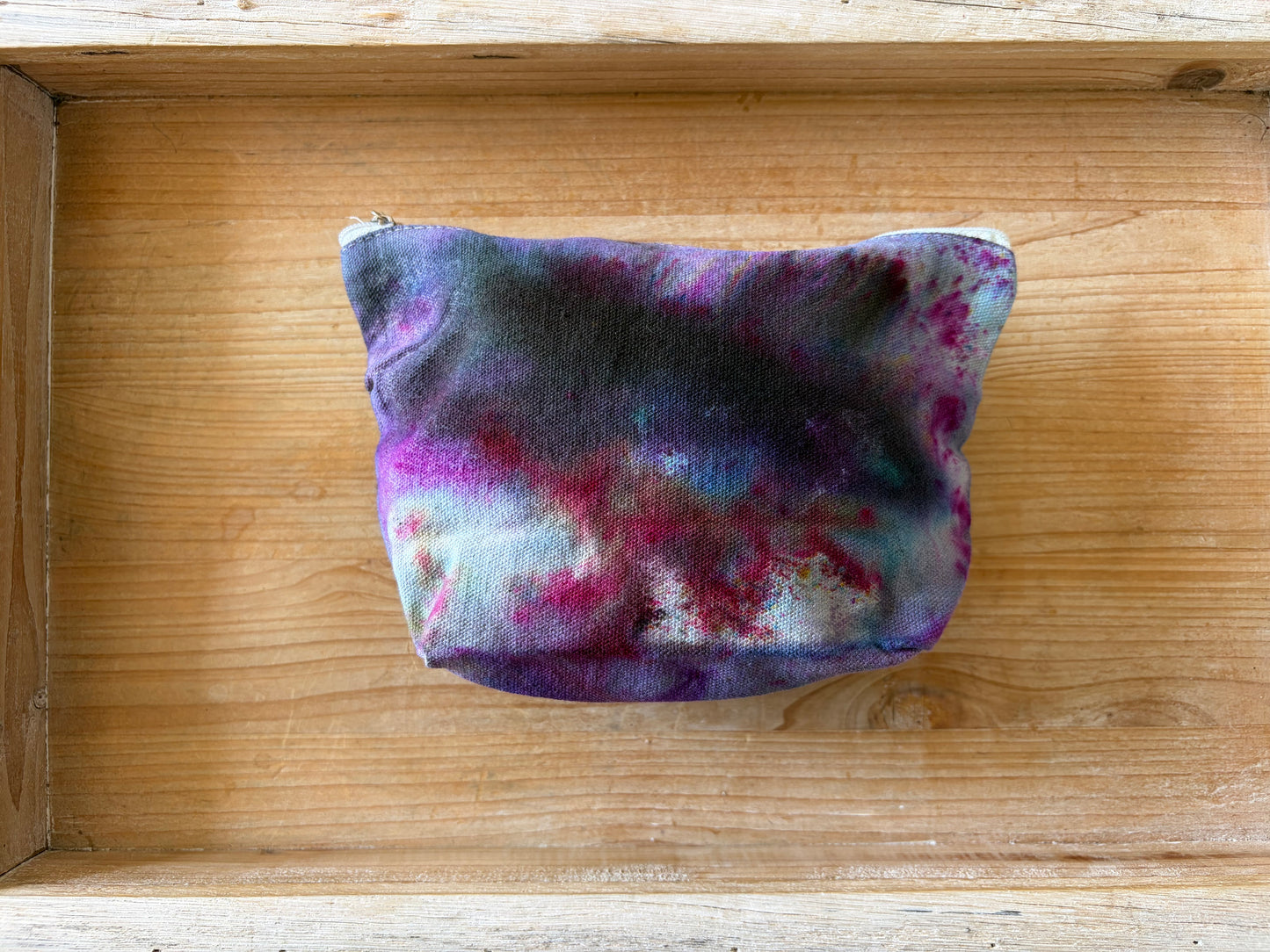 Ice Dyed Zipper Pouch
