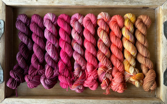 10 Skein Mini Yarn Fade - Squishy Sock Base