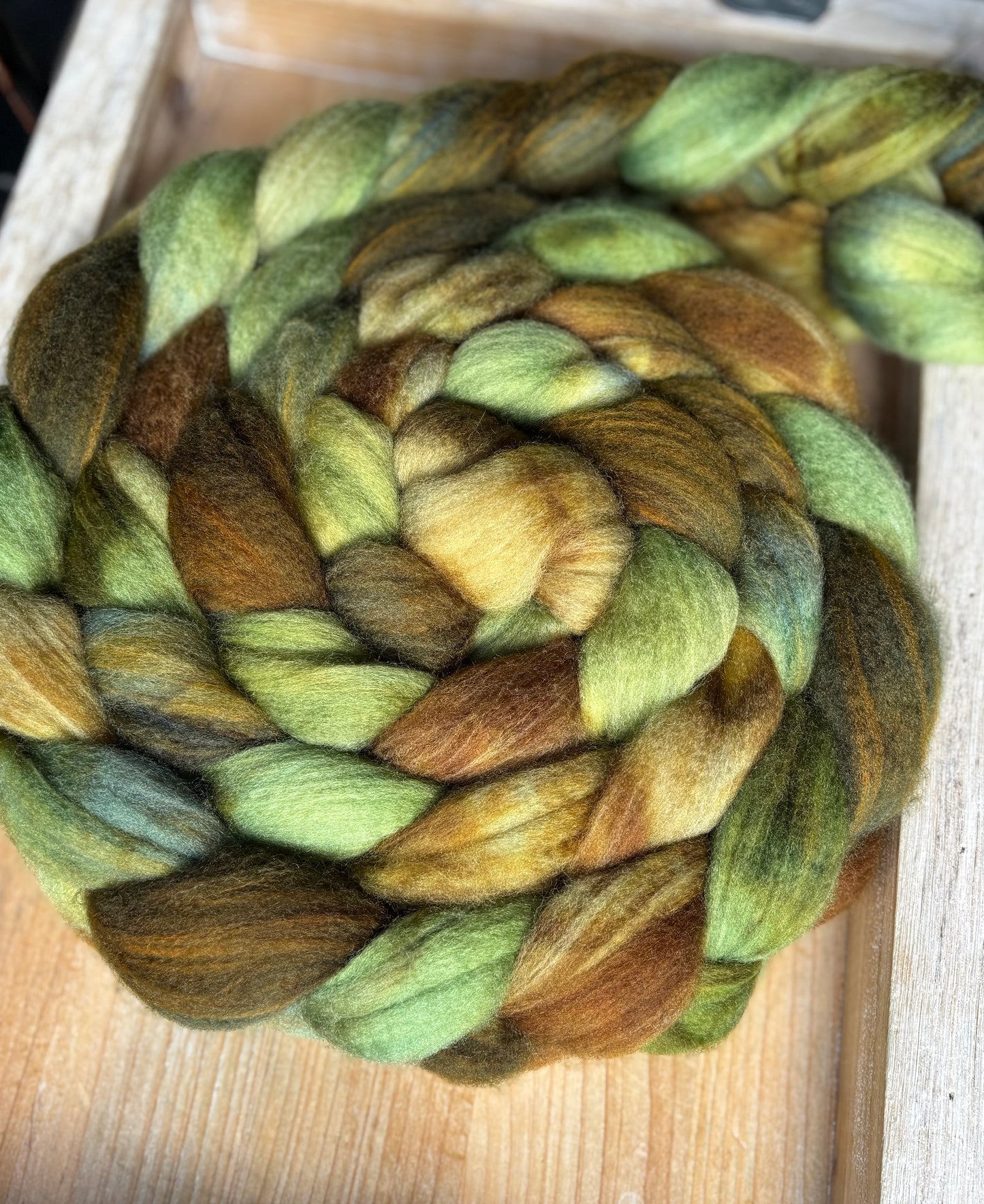 One of a Kind Batch - 100 grams of Spinning Fibre - 80% Superwash Merino Wool/ 20% Nylon - 22.5 Micron - Hand Dyed Combed Top