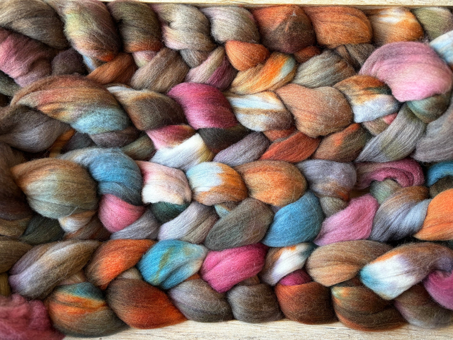 One of a Kind Batch - 100 grams of Spinning Fibre - 100% Targhee - 23 Micron - Hand Dyed Combed Top