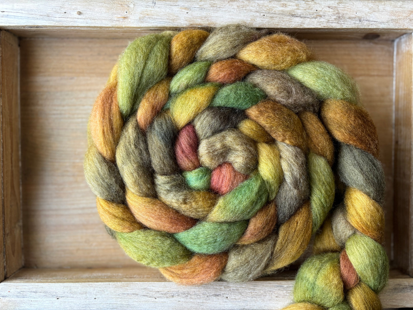 One of a Kind Batch - 100 grams of Spinning Fibre - Bluefaced Leicester Wool - 26 Micron - Hand Dyed Combed Top