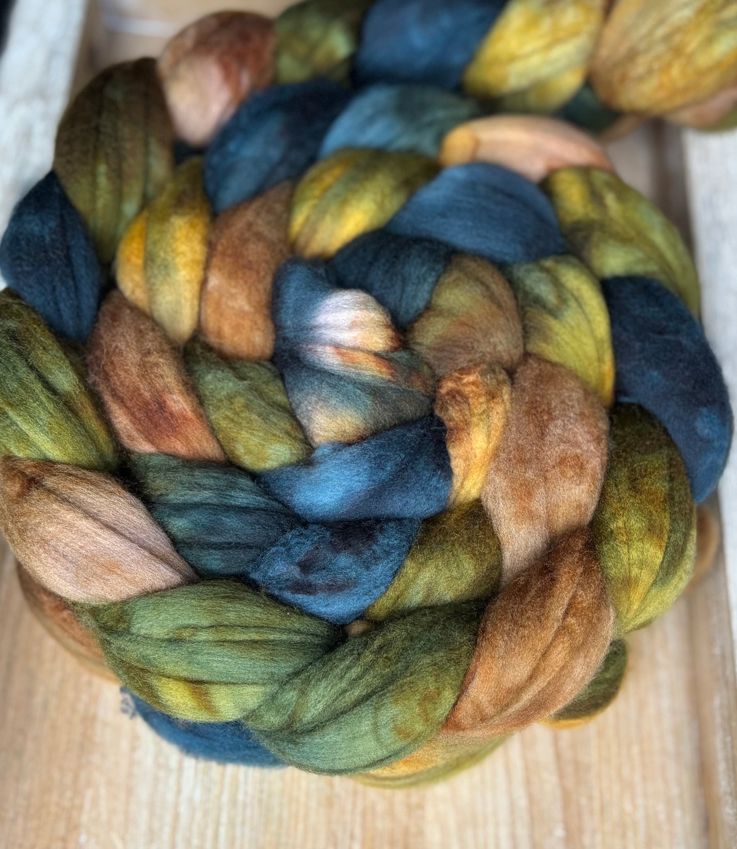 One of a Kind Batch - 100 grams of Spinning Fibre - Superwash Merino Wool 22 Micron - Hand Dyed Combed Top