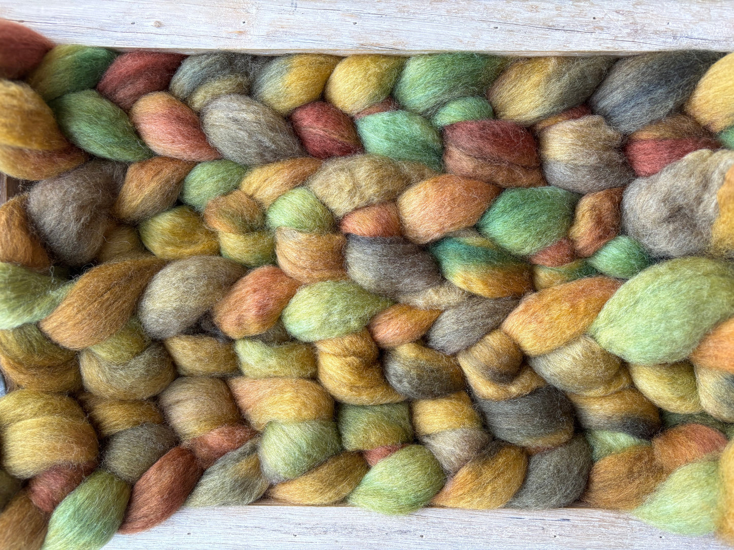One of a Kind Batch - 100 grams of Spinning Fibre - Bluefaced Leicester Wool - 26 Micron - Hand Dyed Combed Top