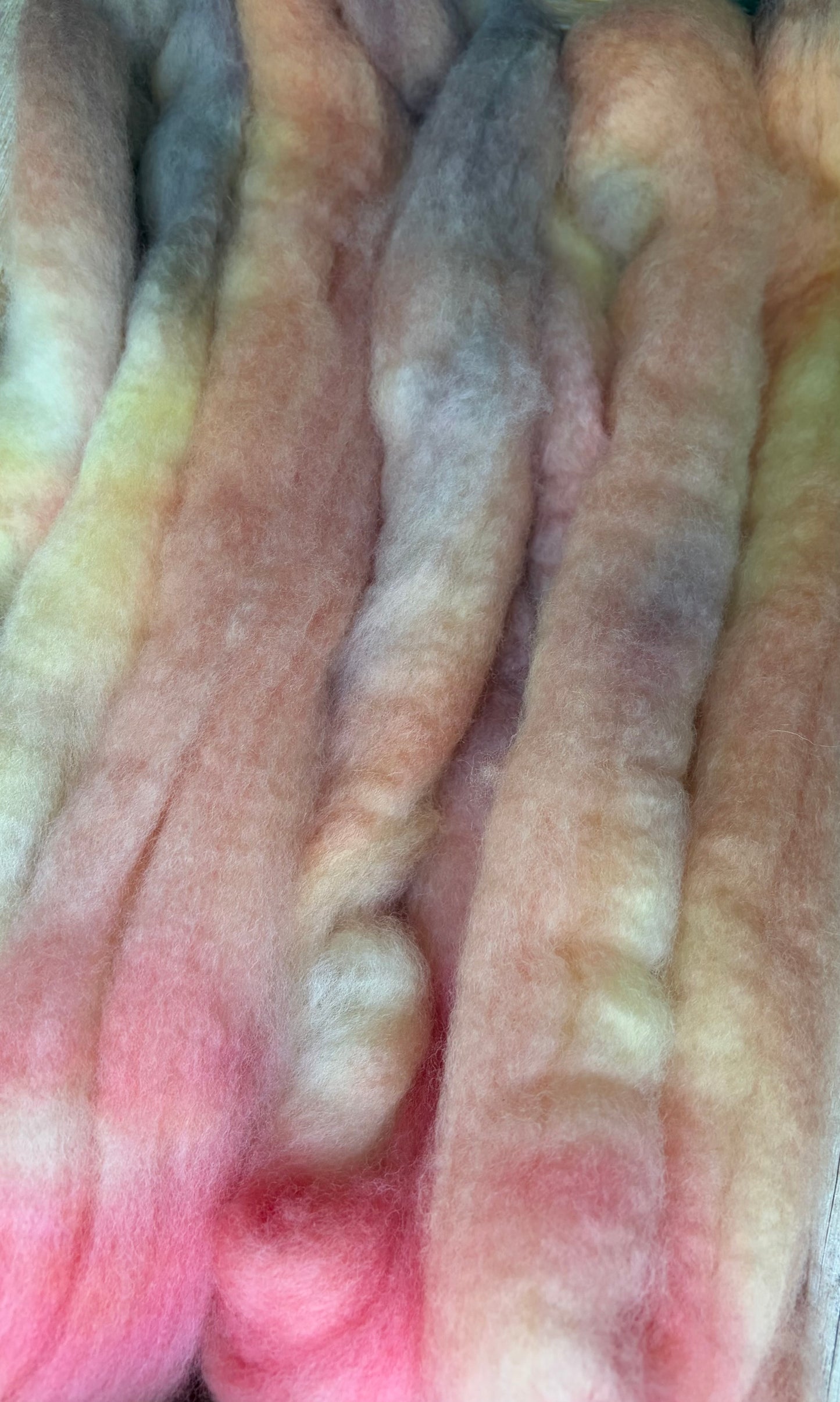 Bluefaced Leicester Wool - 26 Micron - One of a Kind Batch - 100 grams of Spinning Fibre - Hand Dyed Combed Top
