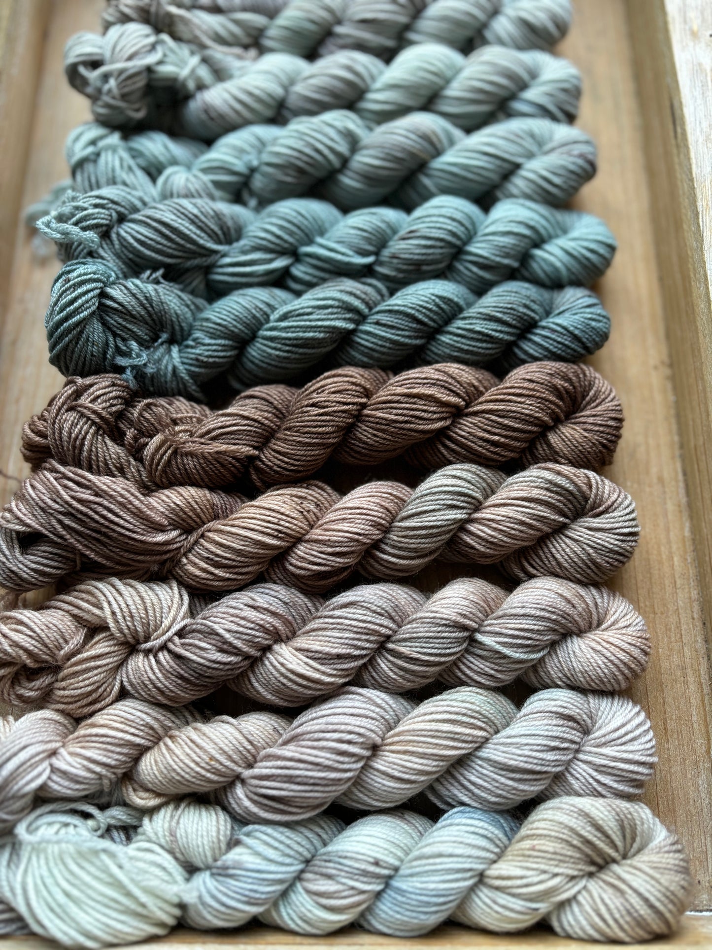12 Skein Mini Yarn Fade - Squishy Sock Base