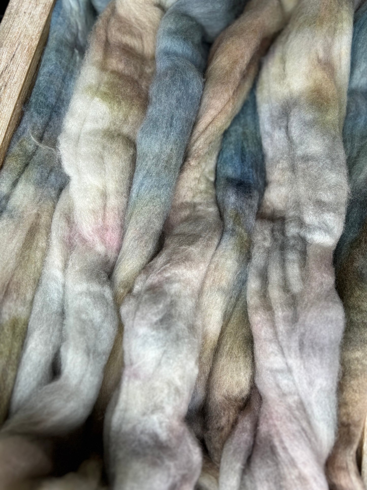 One of a Kind Batch - 100 grams of Spinning Fibre - Untreated Merino Wool 22 Micron - Hand Dyed Combed Top