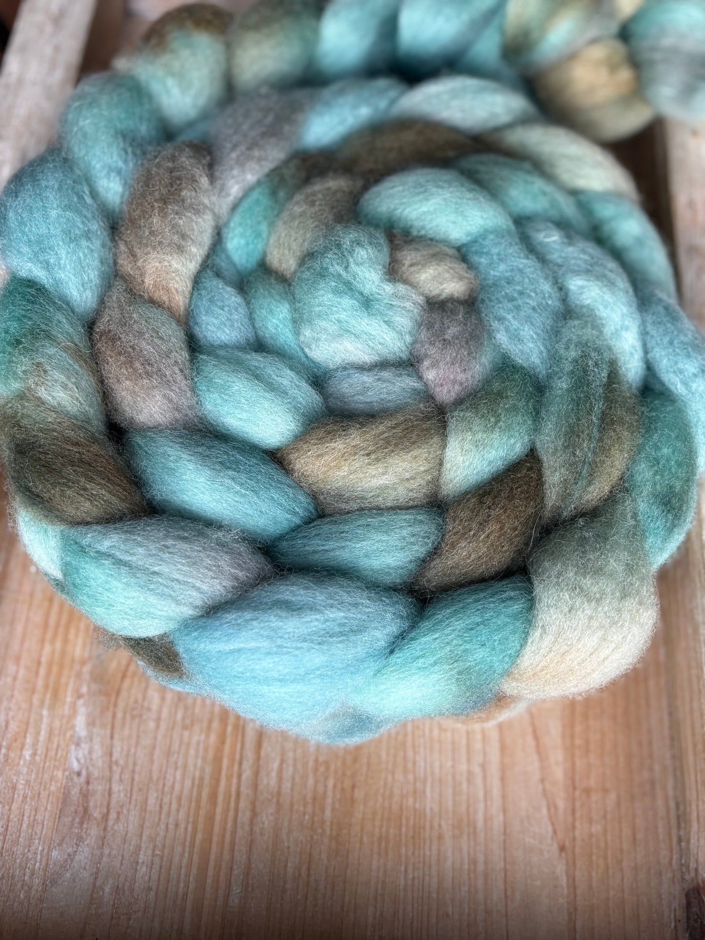 One of a Kind Batch - 100 grams of Spinning Fibre - Bluefaced Leicester Wool - 26 Micron - Hand Dyed Combed Top